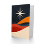 Star Bethlehem Nativity Modern Xmas Christmas Card, thumbnail 2 of 4