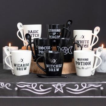 White Witch Mug And Spoon Set, 6 of 6