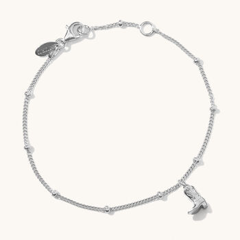 Cowboy Boot Bracelet Silver Or 18ct Gold Plated Vermeil, 3 of 4