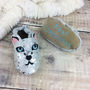 Personalised Snow Leopard Baby Shoes, thumbnail 1 of 4