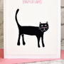 'Crazy Cat Lady' Personalised Birthday Card, thumbnail 2 of 4