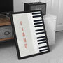 Piano Print | Instrument Music Poster, thumbnail 12 of 12