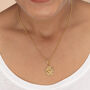 18ct Gold Pisces Zodiac Charm Necklace, thumbnail 1 of 6