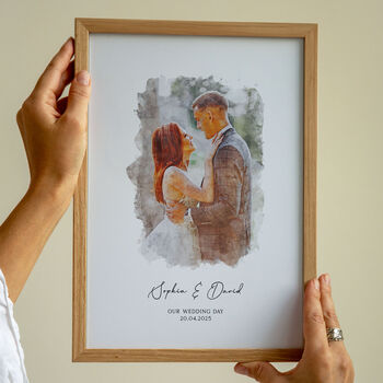 Personalised Wedding Portrait, Wedding Gift, 2 of 8