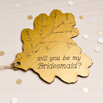 'Be My Bridesmaid' Leaf, 3 of 6
