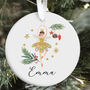 Nutcracker Or Ballerina Christmas Ornament Gift With Name, thumbnail 1 of 7