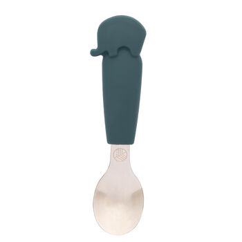 Three Piece Cutlery Set Elephant Teal, 2 of 6