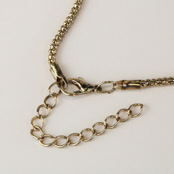 Gold Vintage Style Jewelled Pendant Necklace, 3 of 3
