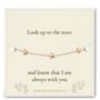 In Loving Memory Keepsake With A Gold Plated Or Silver Plated Star Bracelet And Card, thumbnail 6 of 6