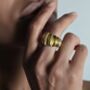 Kin Draped Gold Ring, thumbnail 5 of 5
