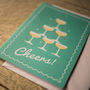 'Cheers!' Congratulations Celebration Greetings Card, thumbnail 2 of 4