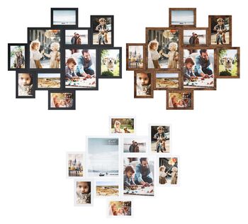 Collage Photo Frames Multi Picture Frame Set, 7 of 7