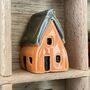 56 Handcrafted Ceramic Houses In Printer's Tray Display, thumbnail 10 of 12