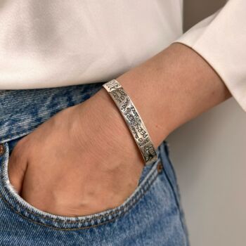 Sterling Silver Cuff Bangle Jewellery With Meaning, 4 of 9