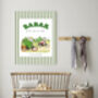 Babar Biking Nursery Art Print, thumbnail 4 of 4