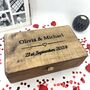 Personalised Couples Wooden Memory Box, thumbnail 5 of 11