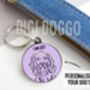 Working Cocker Spaniel Outline ID Tag, thumbnail 2 of 4