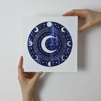 Personalised Zodiac Moon Celestial Constellation Print, 10 of 12
