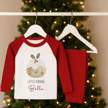 Personalised Child's Christmas Pudding Pyjamas / Pjs, 3 of 3