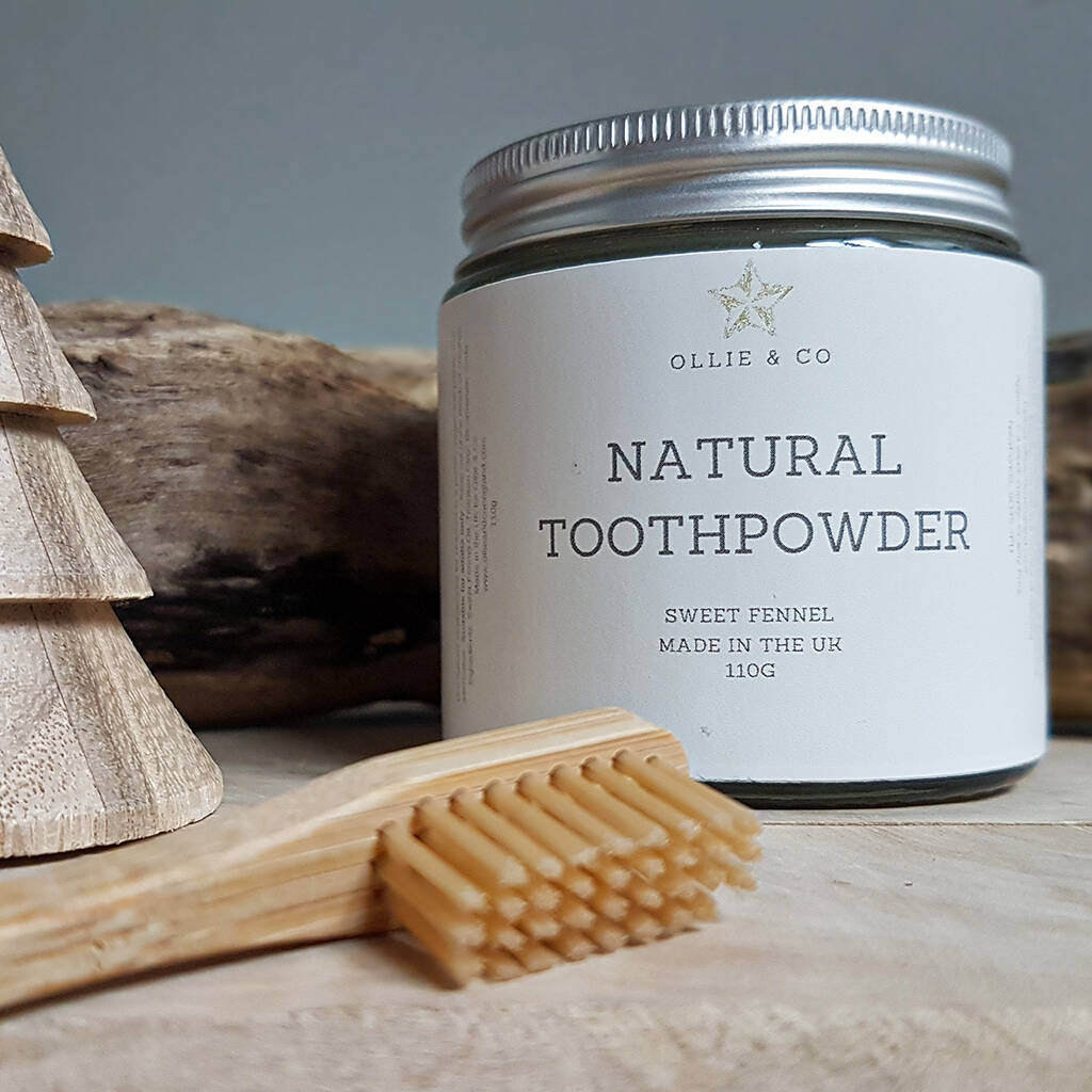 Natural Mineral Human Tooth Powder 110ml Vegan By Ollie & Co