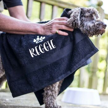 Personalised Dog Towel, 2 of 8