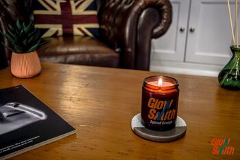 Amber Glow Luxury Jar Candle – Spiced Orange | Industrial Smoked Glass | Long Burn | Christmas Gift For Her, 2 of 6