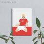 Aaron Ramsey Wales Football Canvas, thumbnail 1 of 2