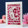 Personalised Papercut Over The Moon Card, thumbnail 5 of 6