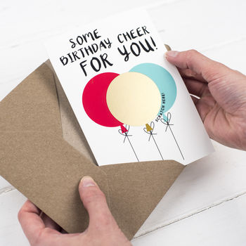 Balloon Birthday Scratch Card, 3 of 5