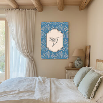 Vintage Style Hummingbird Art Print, 2 of 4