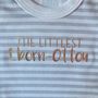 'The Littlest' Personalised Baby Grow, thumbnail 3 of 7