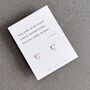 Sterling Silver Heart Paw Stud Earrings With Original Haiku Poem, thumbnail 1 of 8