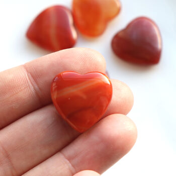 Red Agate Heart – Strength And Confidence Crystal, 3 of 7