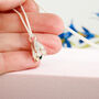 Harebell Silver And Solid 18ct Gold Necklace, thumbnail 6 of 8