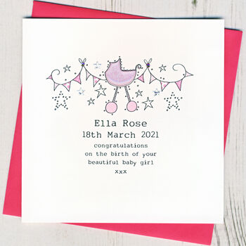 Personalised New Baby Card, 2 of 2