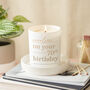 Personalised 70th Birthday Gift Glow Through Soy Candle, thumbnail 1 of 10