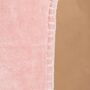 Pink Cotton Velvet Cushion Cover With Feston Stitch, thumbnail 2 of 5