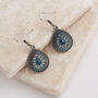 Blue And Turquoise Teardrop Earrings, thumbnail 2 of 3