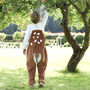 Handmade Childrens Corduroy Fawn Dungarees, thumbnail 1 of 12