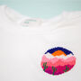 Happy Hills T Shirt Cross Stitch Kit, thumbnail 1 of 5