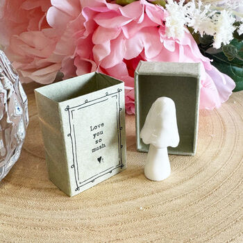 Mini Porcelain Matchbox Love You So Mush Keepsake Gift, 3 of 3
