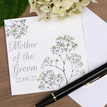 Floral Maid Of Honour Wedding Card, 6 of 6