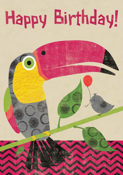 Toucan Birthday Card, 2 of 2