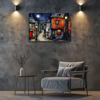 Moonlit Murmurs Landscape Canvas Wall Art, 3 of 8