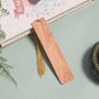 Personalized Wooden Bookmark Gift For Book Lovers, thumbnail 8 of 10