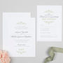 Eva Monogram Wedding Invitation, thumbnail 3 of 7