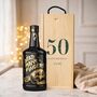 Personalised 50th Birthday Rum Gift Set With Custom Lid, thumbnail 3 of 11