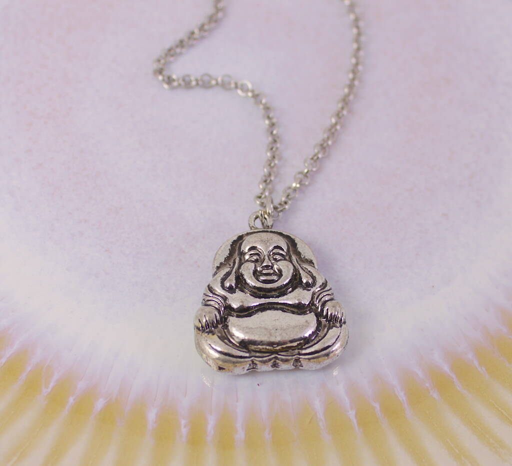 Large Laughing Buddha Necklace By Lucy Loves Neko | notonthehighstreet.com