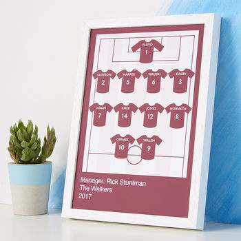 Personalised Football Team Print, 3 of 7