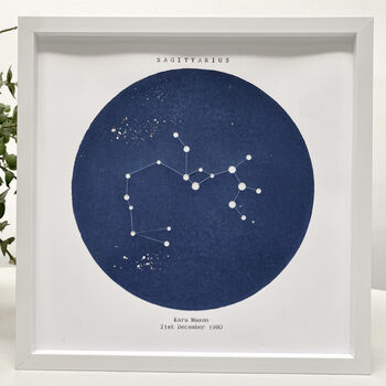 Personalised Star Sign Constellation Light Sagittarius, 6 of 9